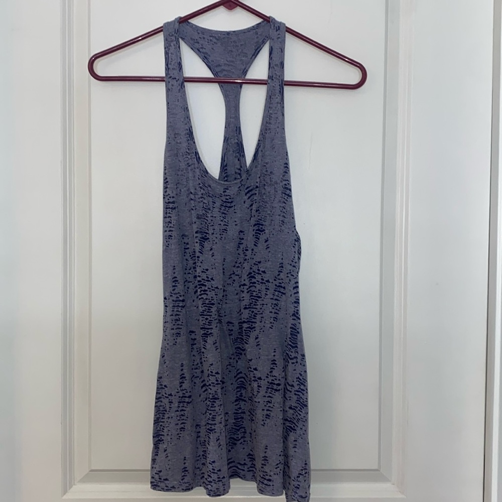 Blue under Armour razor back tank top